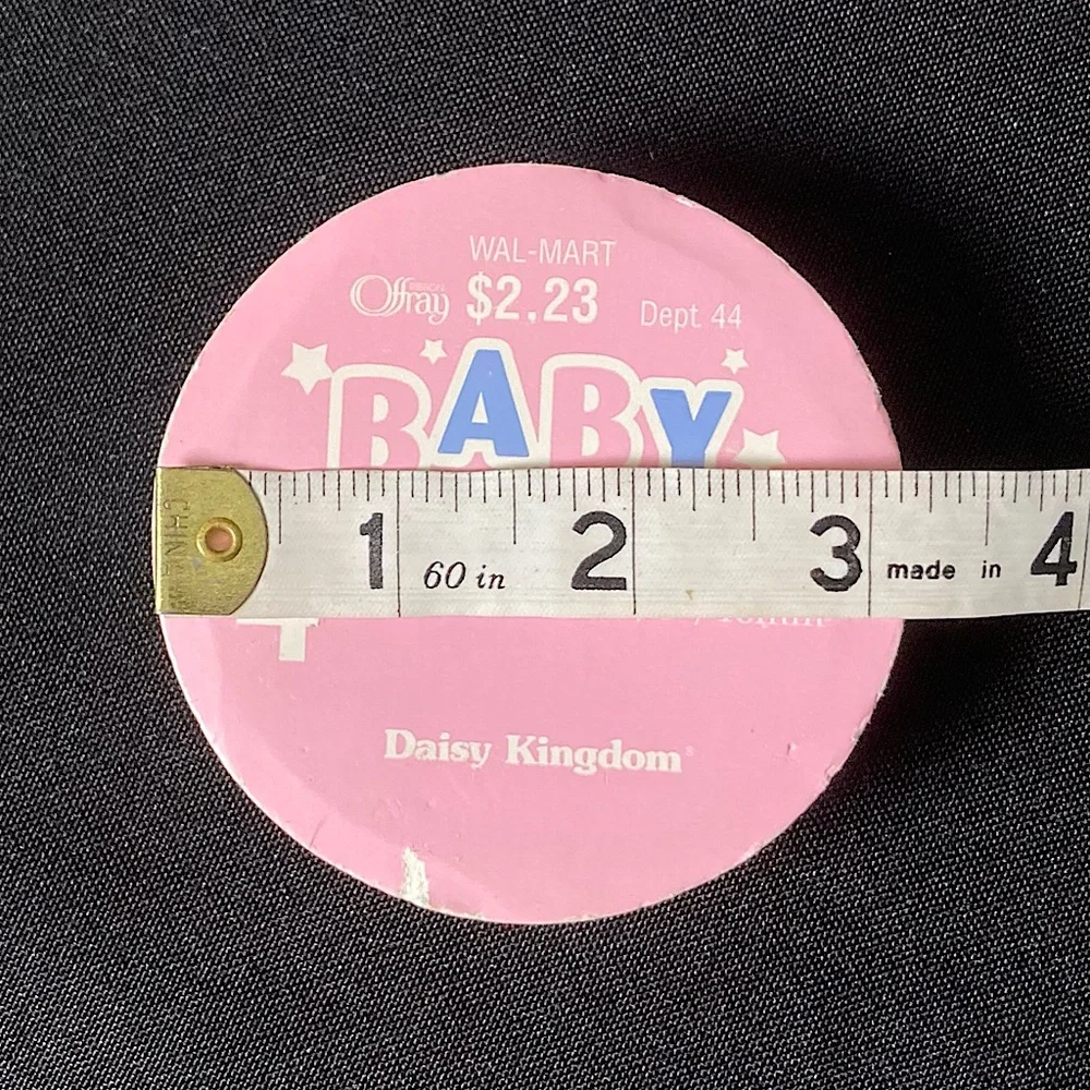 ⭐️❤️‍🔥 Vintage Daisy Kingdom Multicolor Baby Shower Ribbon 4 yards 3.7m” x 144”